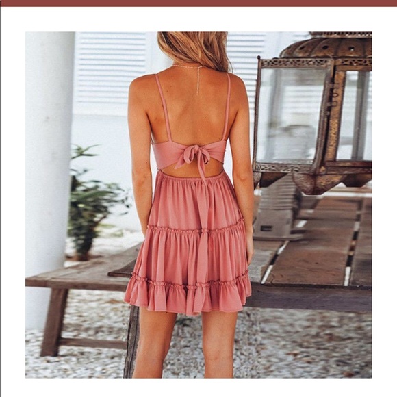 Pink boho dress - Picture 2 of 4